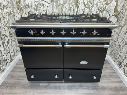 Lacanche Cluny 100cm Range Cooker in Black and Chrome Dual Fuel REF L40